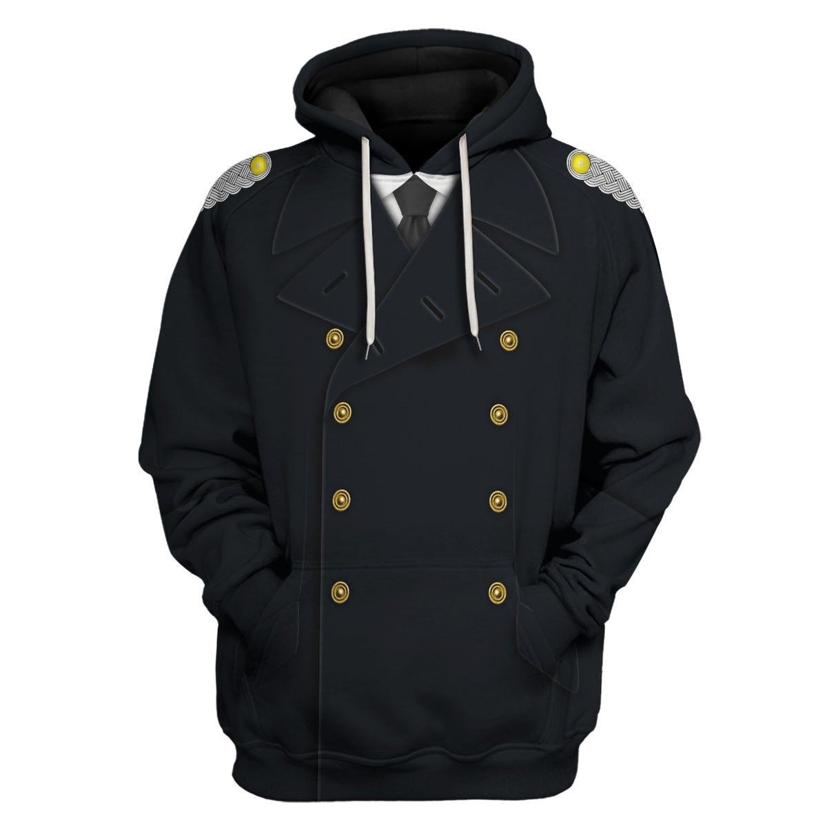 Customspig German WWII Kriegsmarine (War Navy) Officer Costume Hoodie Sweatshirt T-Shirt Tracksuit