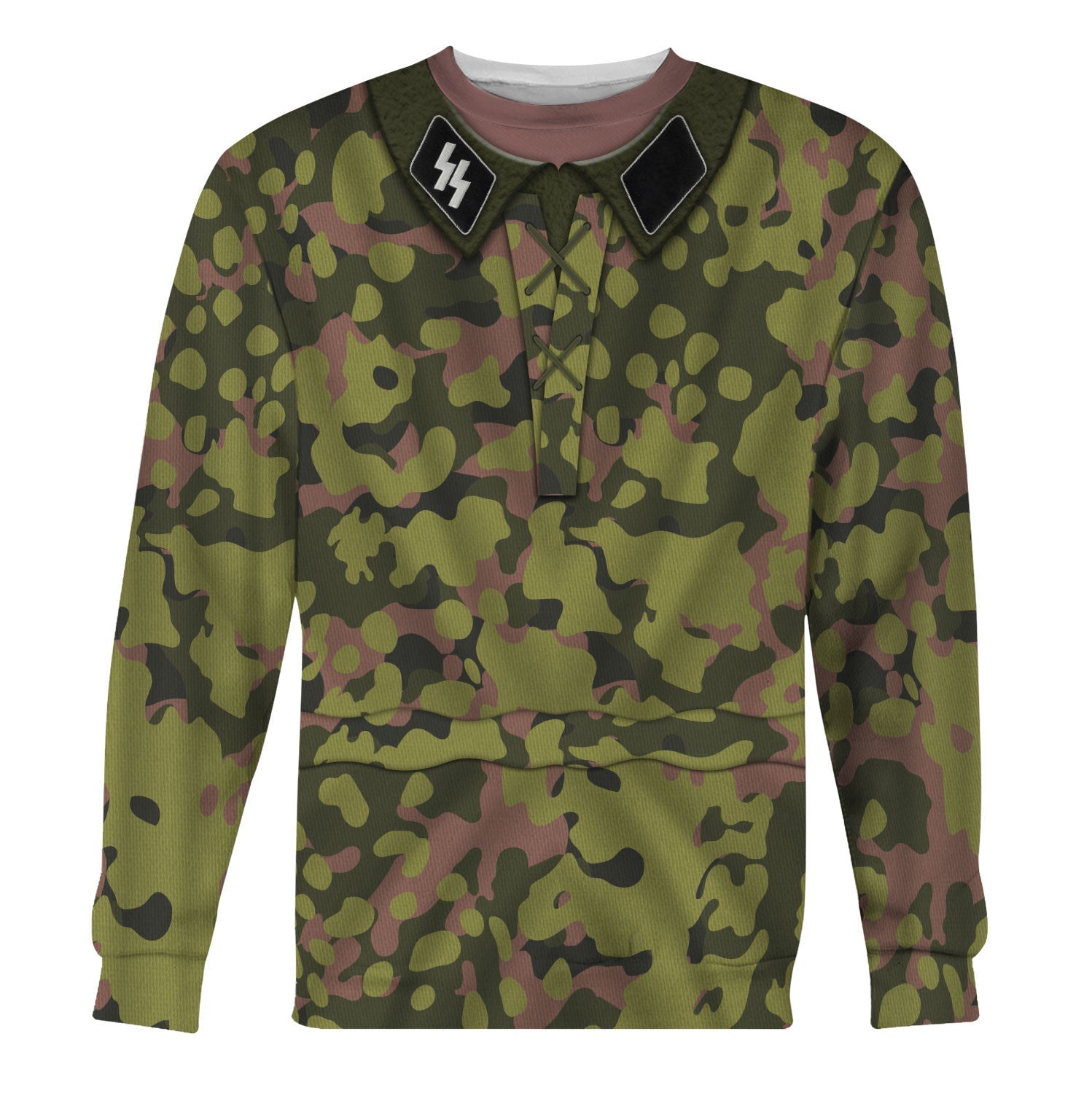 Customspig Waffen SS Type II M42 Oakleaf A Smock Dark Variant Costume Hoodie Sweatshirt T-Shirt Tracksuit
