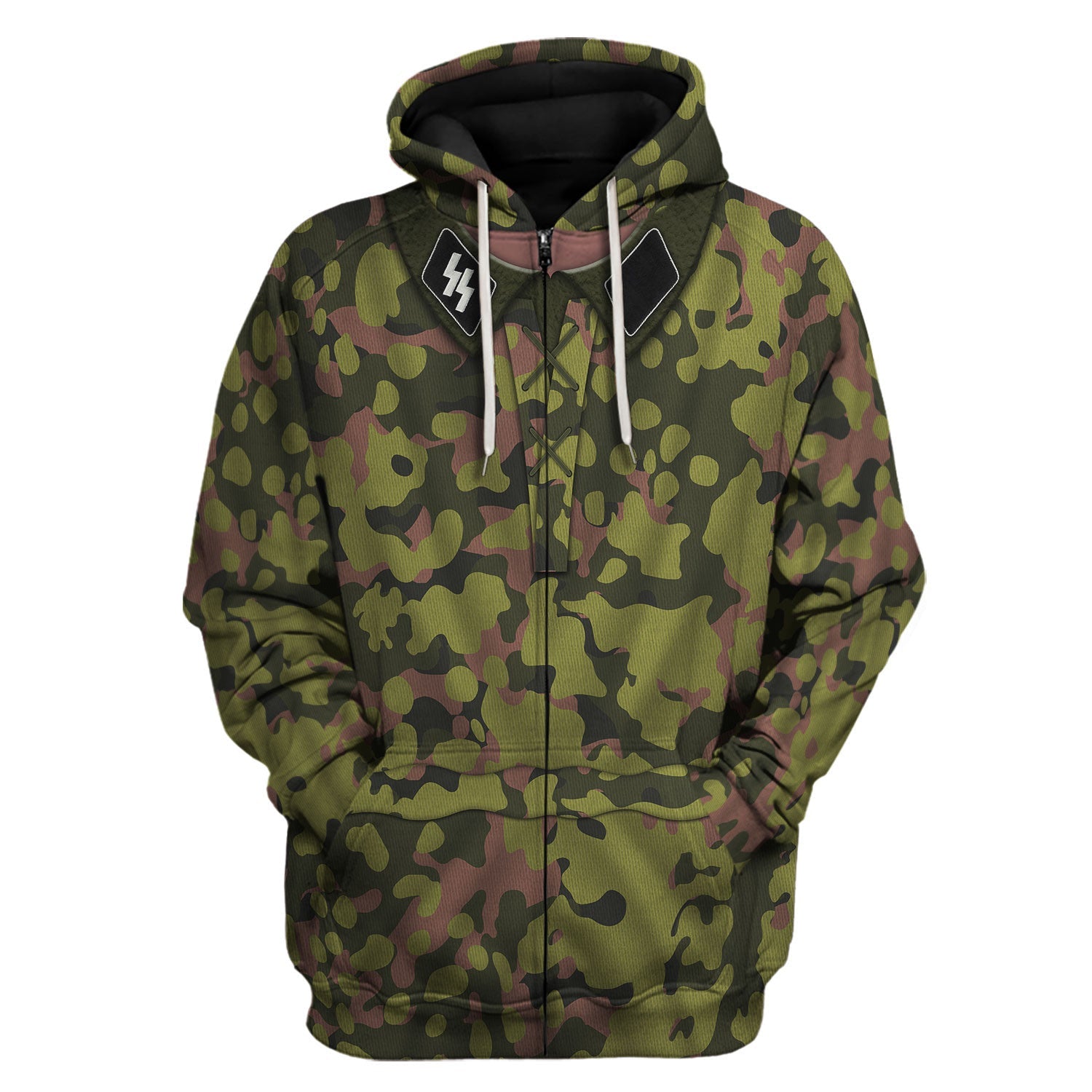 Customspig Waffen SS Type II M42 Oakleaf A Smock Dark Variant Costume Hoodie Sweatshirt T-Shirt Tracksuit