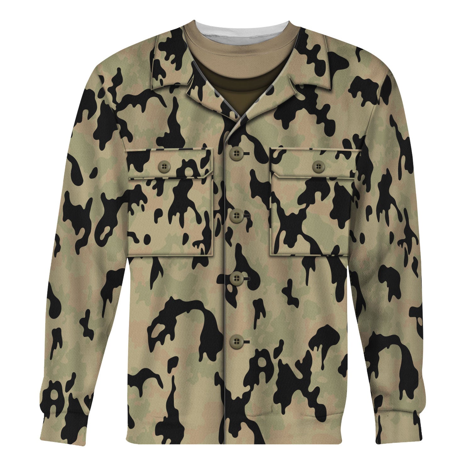 Customspig German World War 2 (WWII) Leibermuster Faded v2.0 CAMO Costume Hoodie Sweatshirt T-Shirt Tracksuit