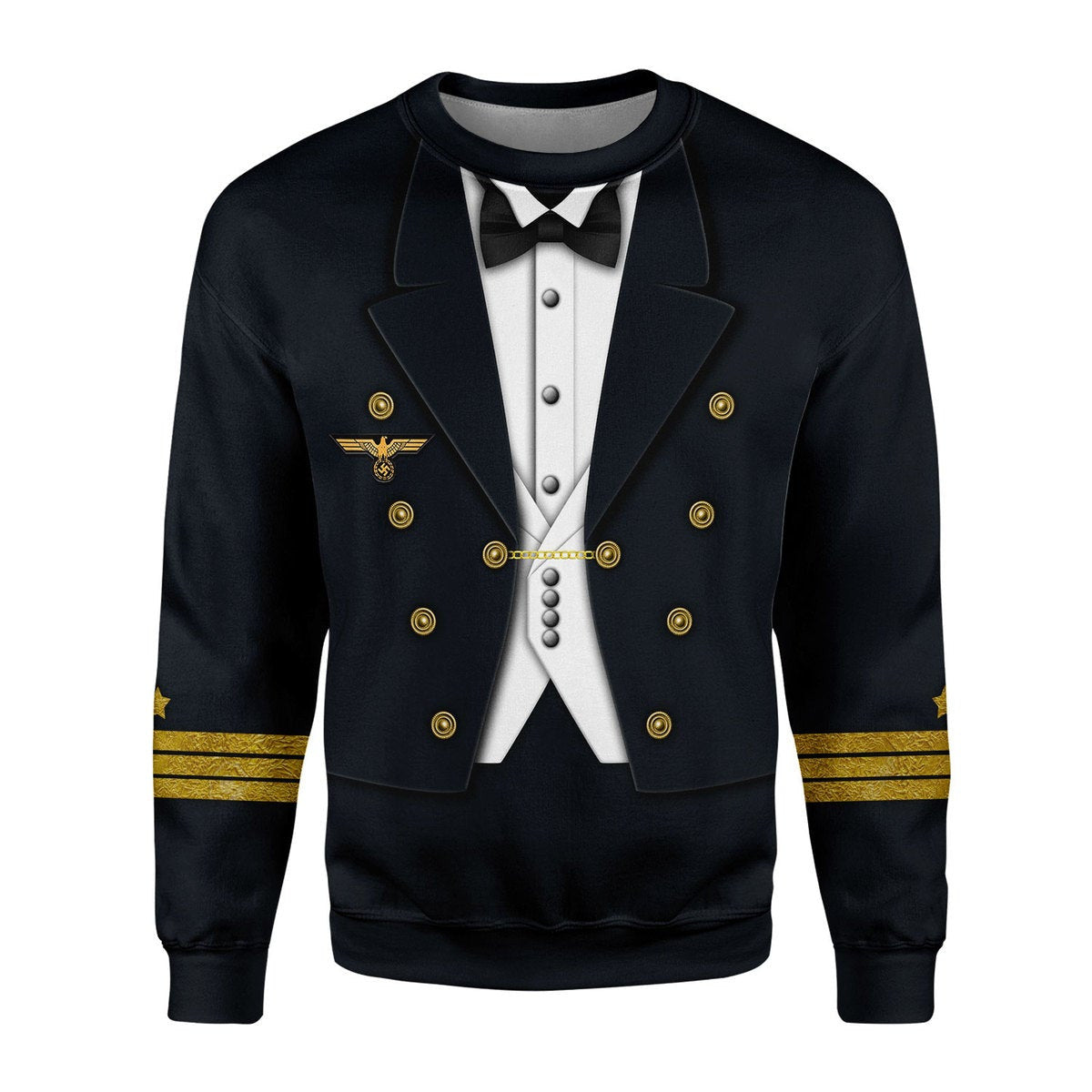 Customspig German WWII Kriegsmarine (War Navy) Officer Costume Hoodie Sweatshirt T-Shirt Tracksuit