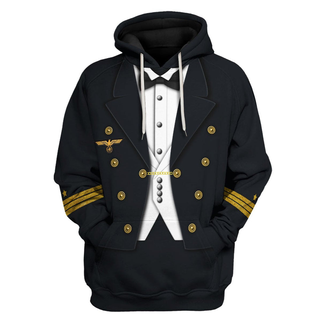 Customspig German WWII Kriegsmarine (War Navy) Officer Costume Hoodie Sweatshirt T-Shirt Tracksuit