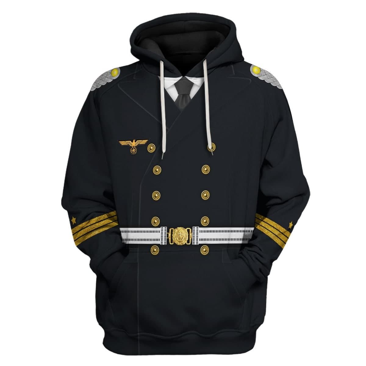 Customspig German WWII Kriegsmarine (War Navy) Costume Hoodie Sweatshirt T-Shirt Tracksuit