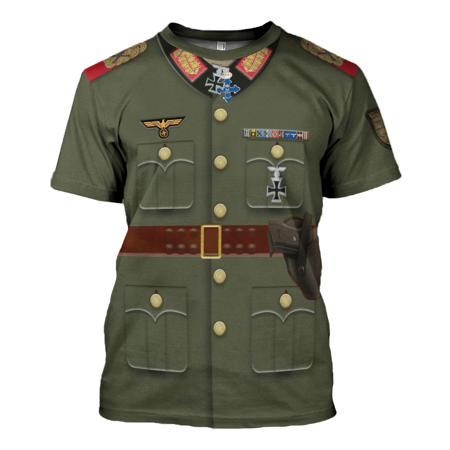 Customspig WWII Fritz Erich Georg Eduard Von Manstein Costume Hoodie Sweatshirt T-Shirt Tracksuit
