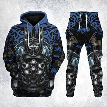 CustomsPig Death Trooper Samurai Costumes Hoodie Sweatshirt T-Shirt Tracksuit