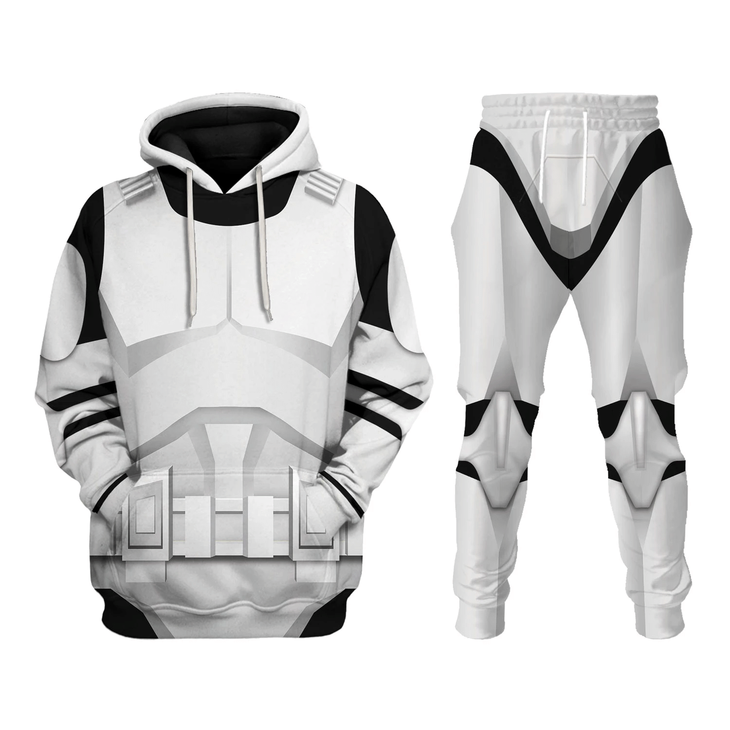 CustomsPig Stormtrooper SD Costumes Hoodie Sweatshirt T-Shirt Tracksuit