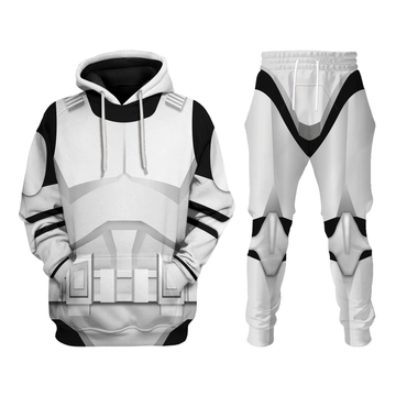 CustomsPig Stormtrooper SD Costumes Hoodie Sweatshirt T-Shirt Tracksuit