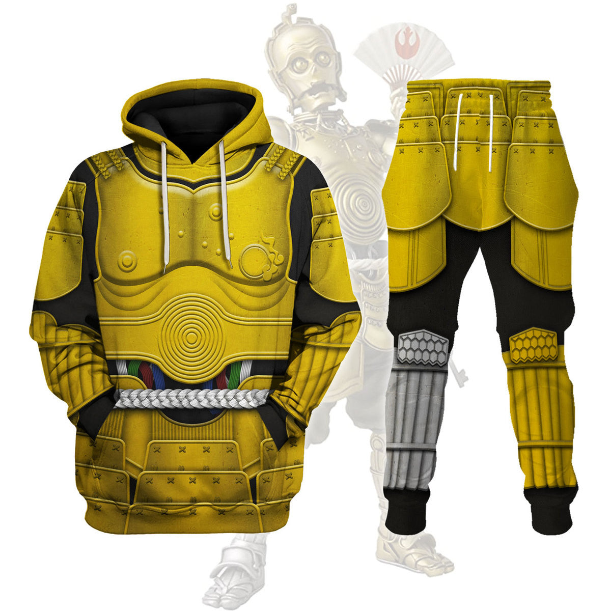 C-3PO Samurai Hoodies Pullover Sweatshirt Tracksuit
