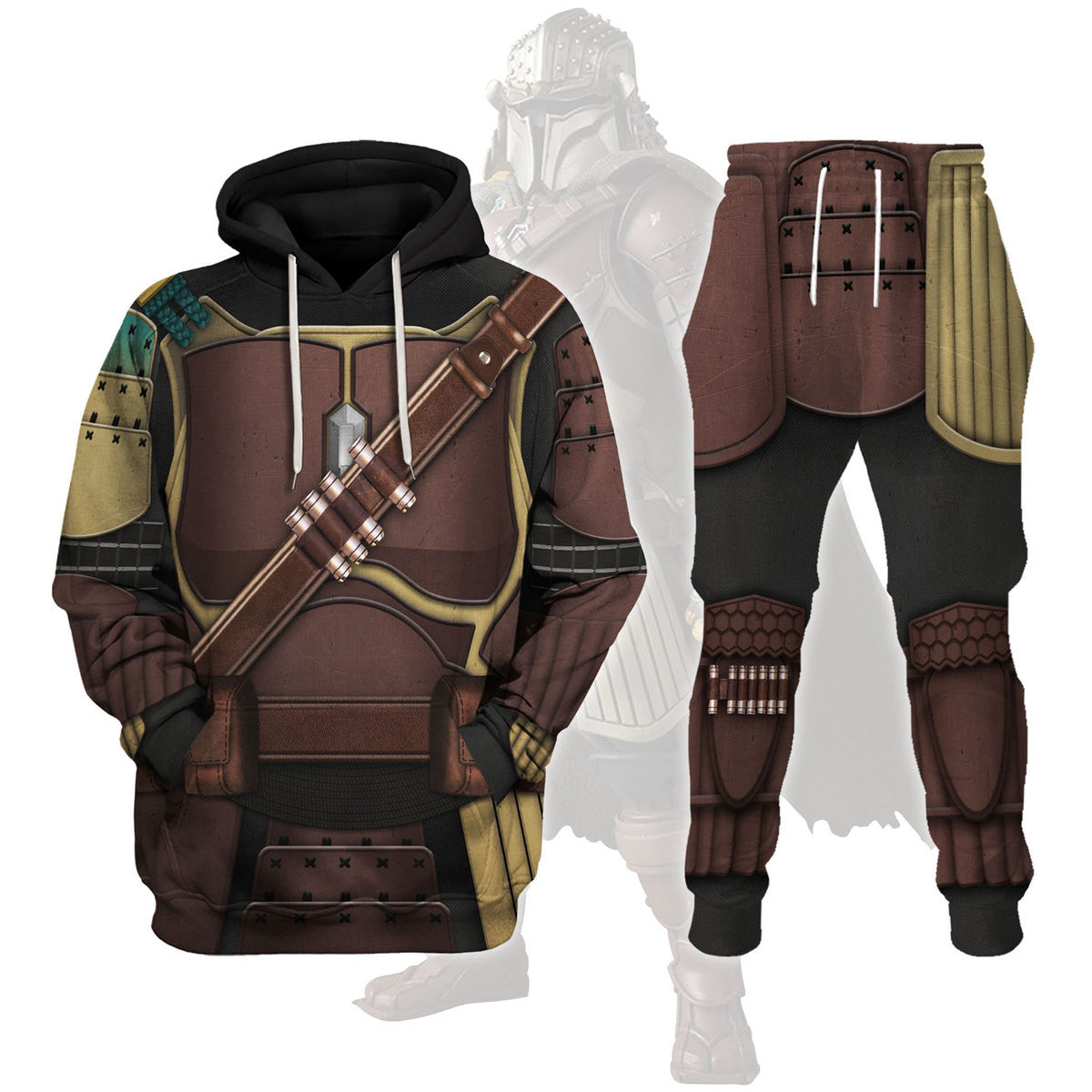 Mandalorian Samurai Hoodies Pullover Sweatshirt Tracksuit