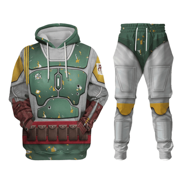 CustomsPig Boba Fett Costumes Hoodie Sweatshirt T-Shirt Tracksuit