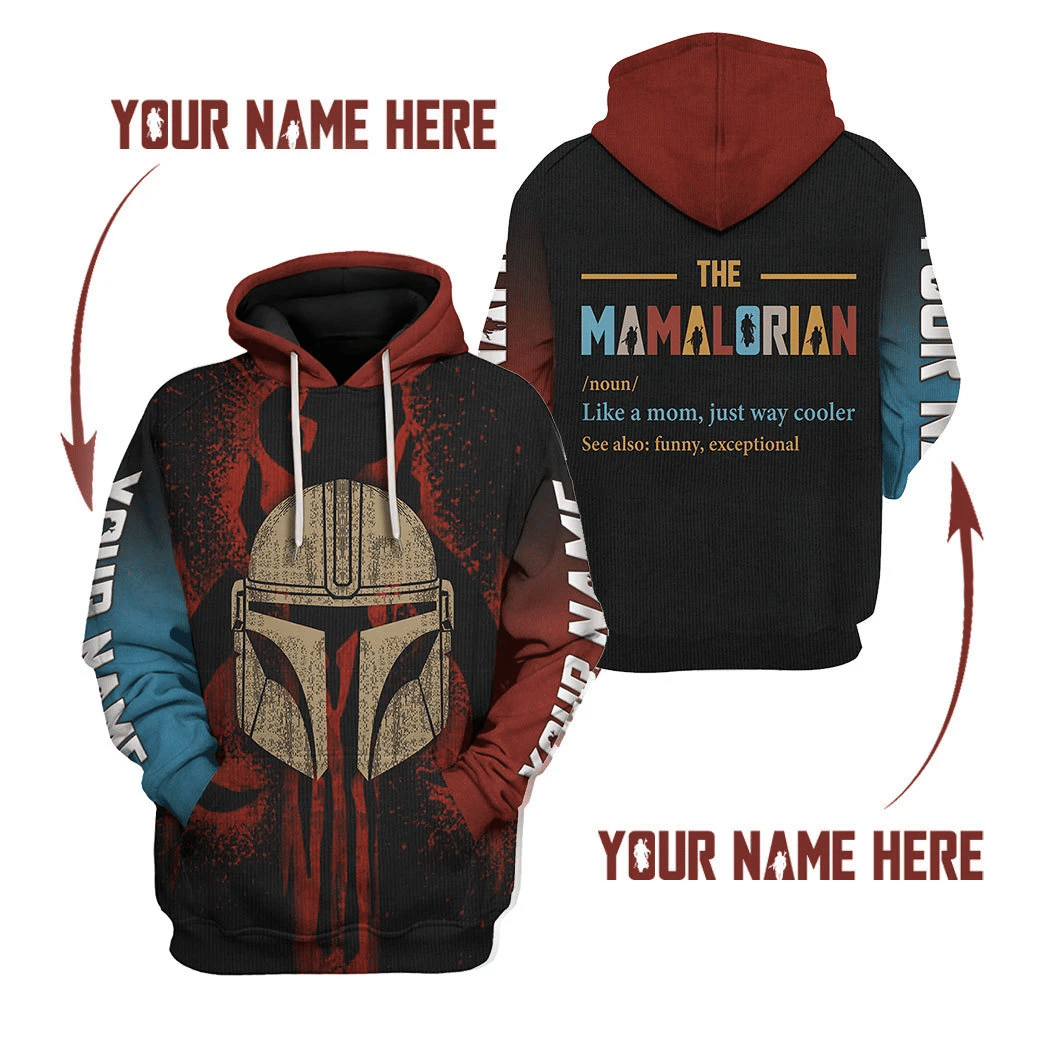 CustomsPig Mamalorian  Costumes Hoodie Sweatshirt T-Shirt Tracksuit