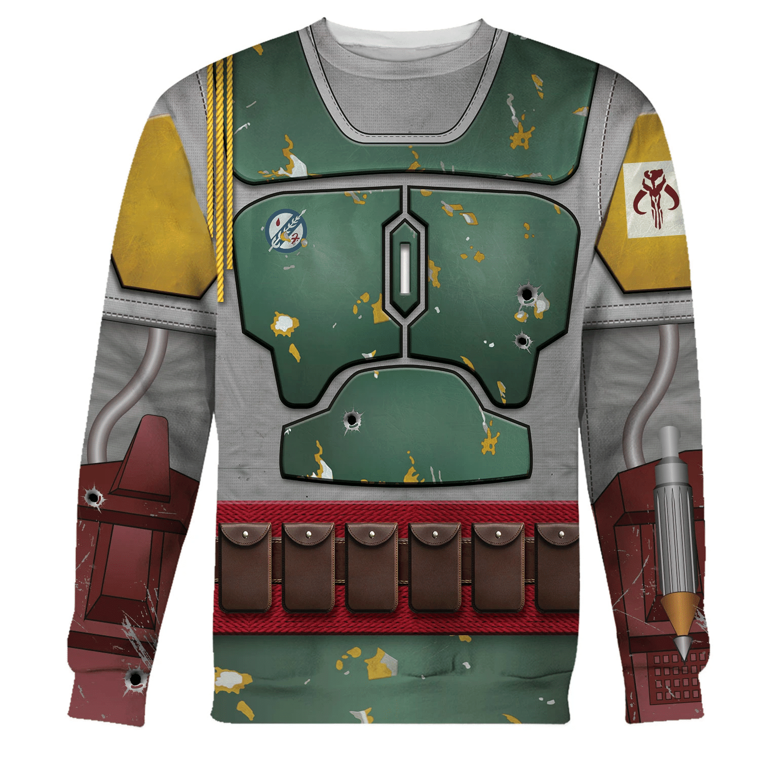 CustomsPig Boba Fett Costumes Hoodie Sweatshirt T-Shirt Tracksuit