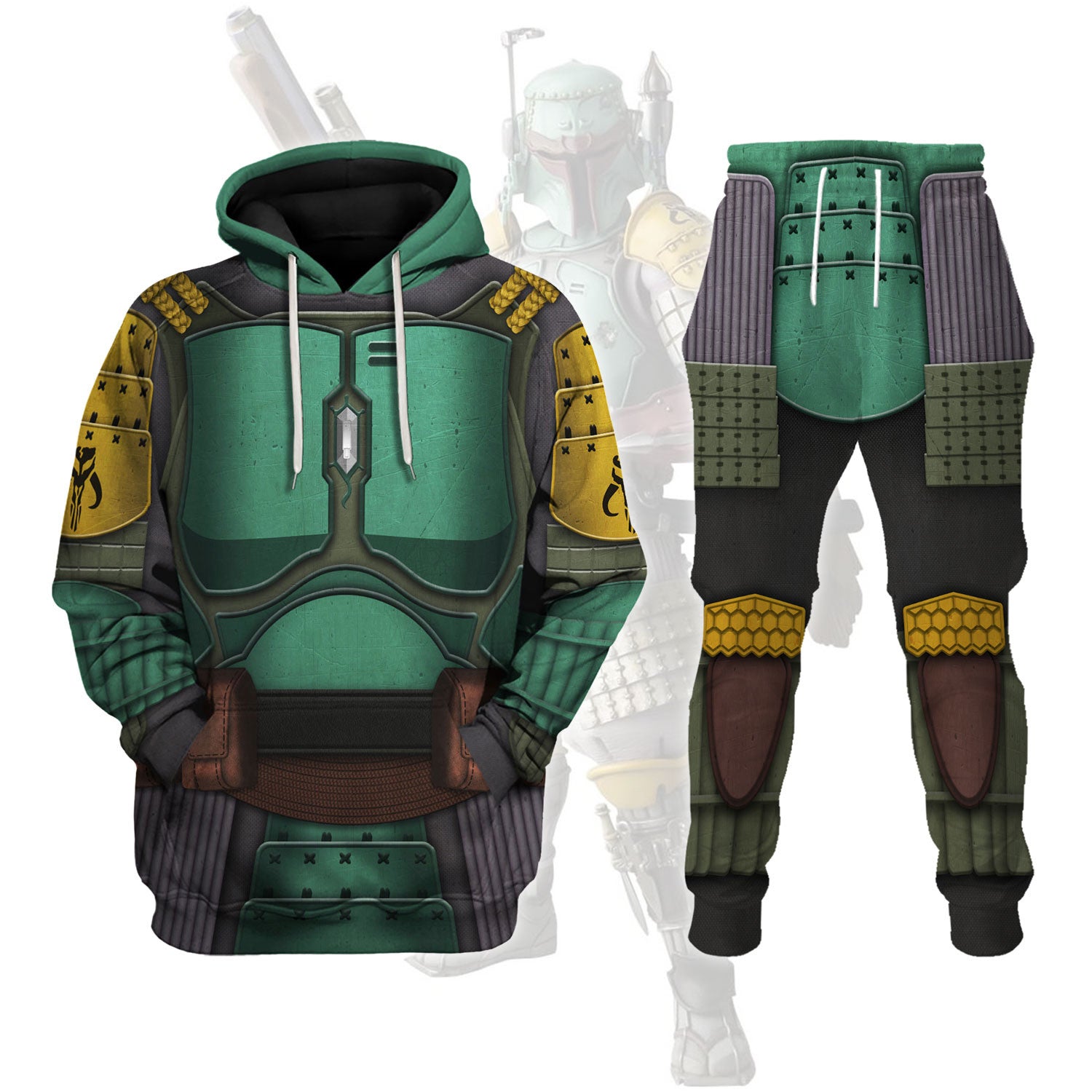 Boba Fet Samurai Hoodies Pullover Sweatshirt Tracksuit