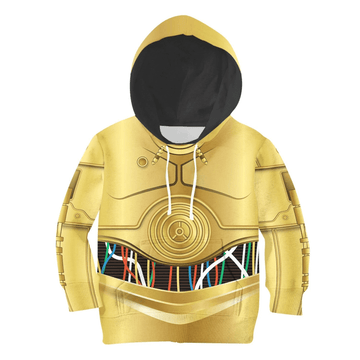 CustomsPig C 3PO  Star Wars Hoodie Sweatshirt T-shirt Kid Tops