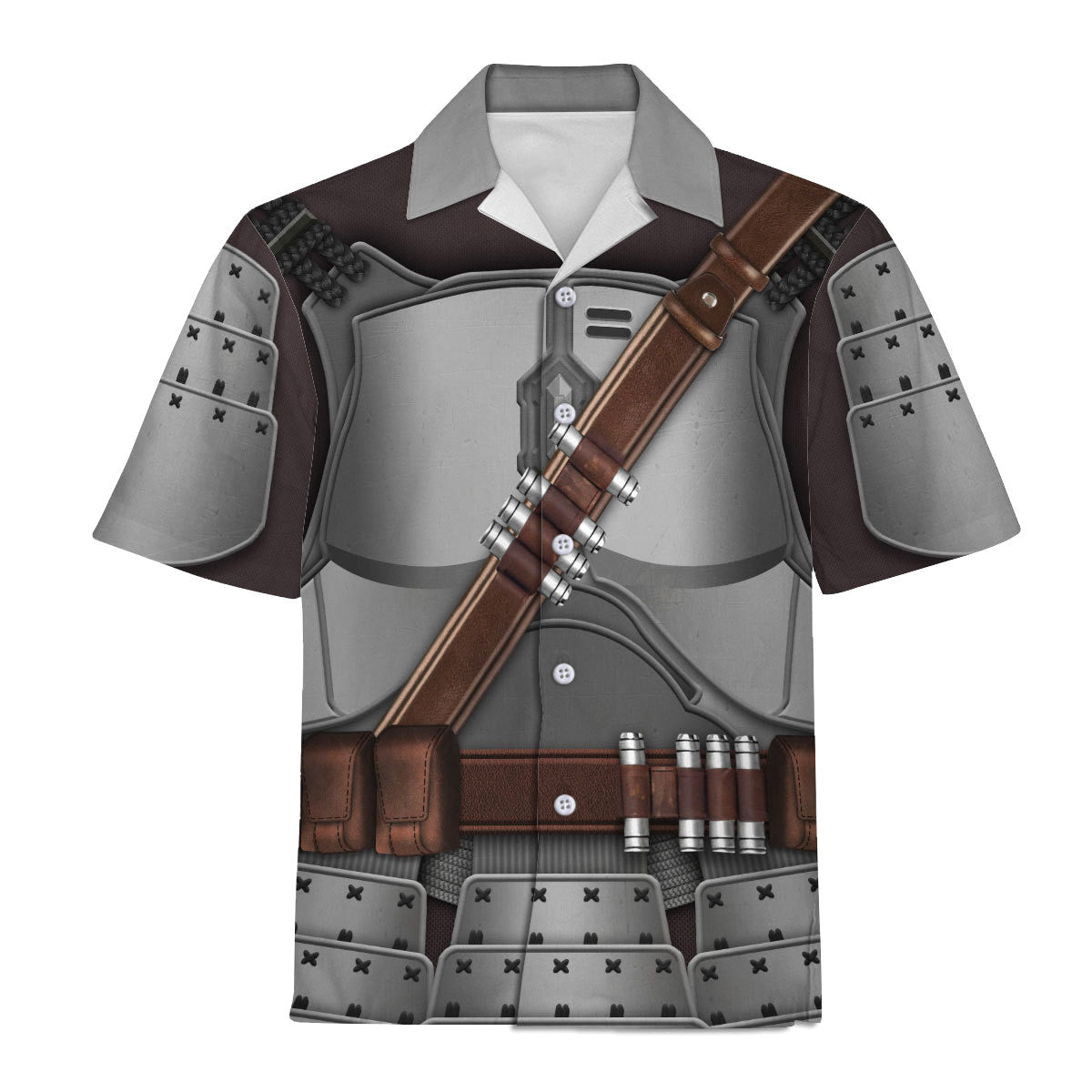 CustomsPig Beskar Mandalorian Samurai  Costumes Hoodie Sweatshirt T-Shirt Tracksuit