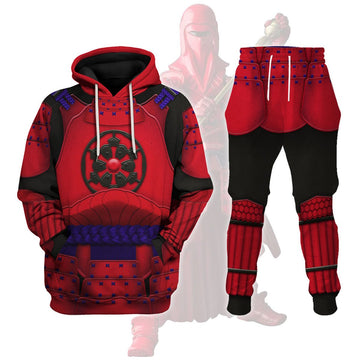 Ashigaru Red Akazonae Koyal Guard Hoodies Pullover Sweatshirt Tracksuit