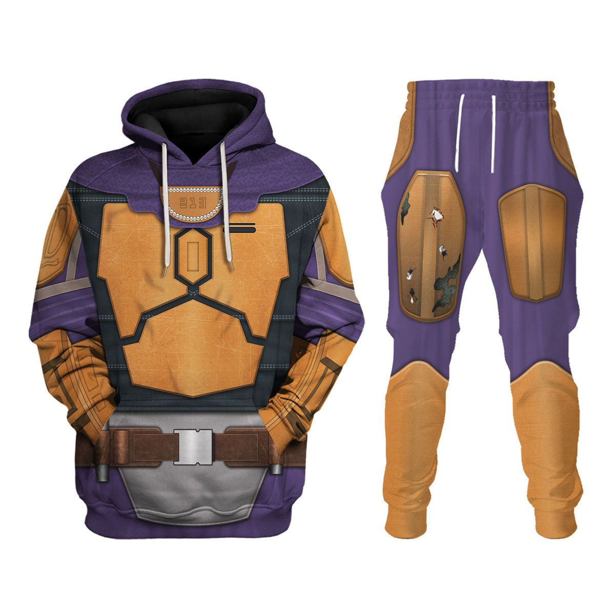 CustomsPig Mandalorian SD Costumes Hoodie Sweatshirt T-Shirt Tracksuit