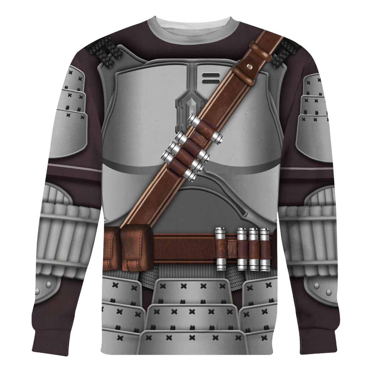 CustomsPig Beskar Mandalorian Samurai  Costumes Hoodie Sweatshirt T-Shirt Tracksuit