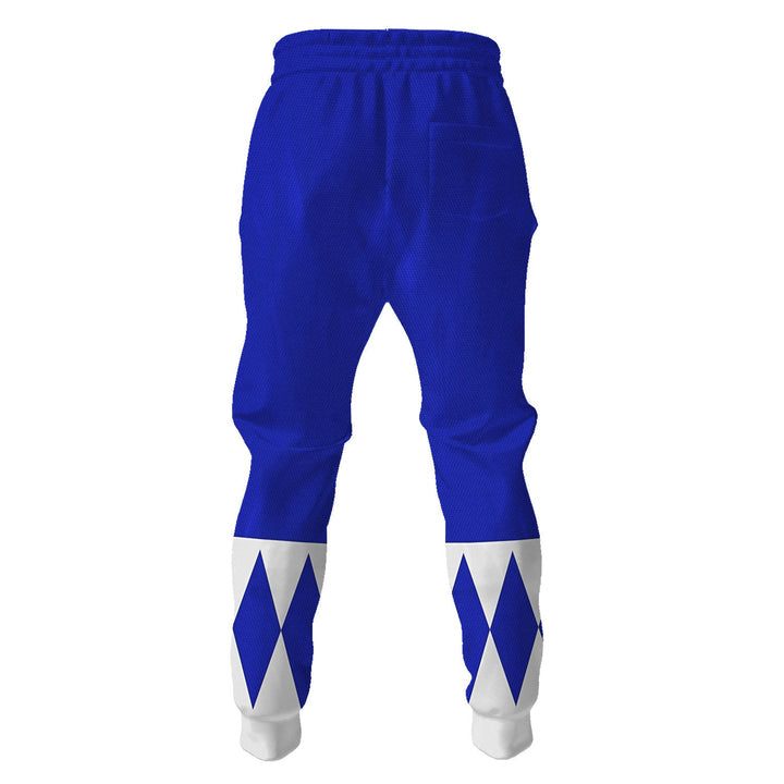 CustomsPig Blue Ranger Mighty Morphin Costumes Hoodie Sweatshirt T-shirt Tracksuit