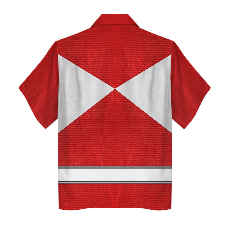 CustomsPig Red Ranger Mighty Morphin Costumes Hoodie Sweatshirt T-shirt Tracksuit