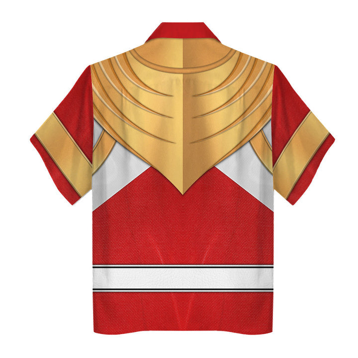 CustomsPig Red Ranger Dragon Shield Costumes Hoodie Sweatshirt T-shirt Tracksuit
