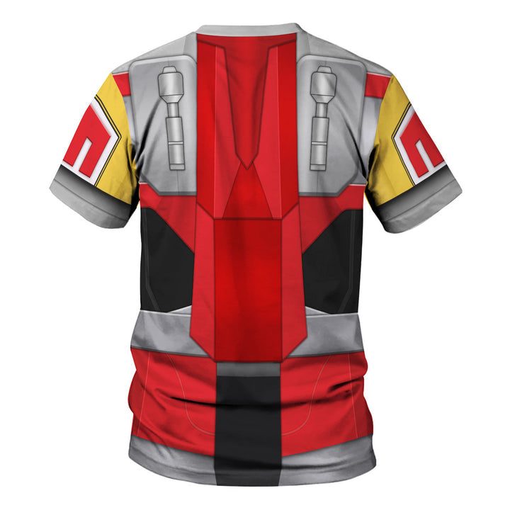 CustomsPig Dino Megazord Mighty Morphin Costumes Hoodie Sweatshirt T-shirt Tracksuit
