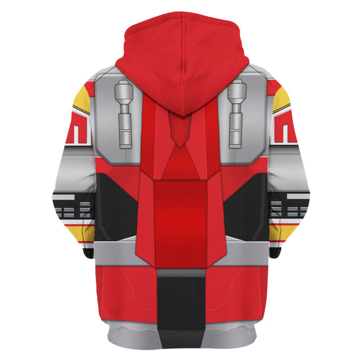CustomsPig Dino Megazord Mighty Morphin Costumes Hoodie Sweatshirt T-shirt Tracksuit