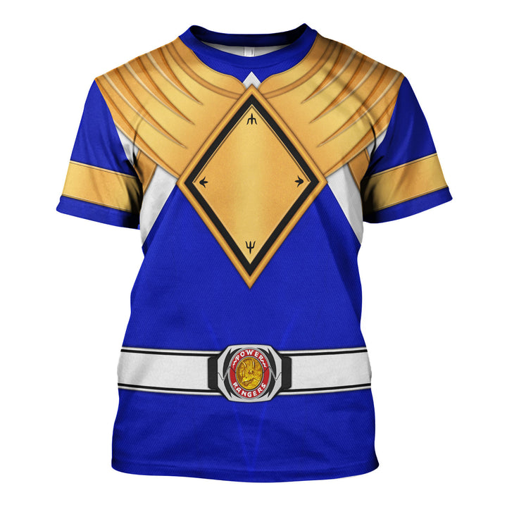 CustomsPig Blue Ranger Dragon Shield Costumes Hoodie Sweatshirt T-shirt Tracksuit