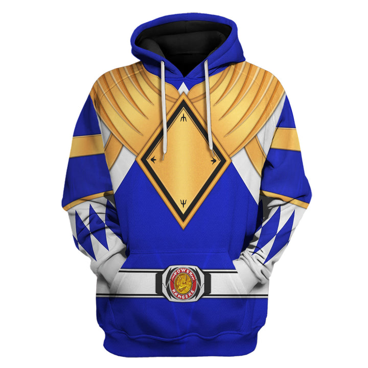 CustomsPig Blue Ranger Dragon Shield Costumes Hoodie Sweatshirt T-shirt Tracksuit