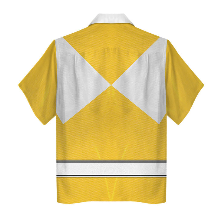 CustomsPig Yellow Ranger Mighty Morphin Costumes Hoodie Sweatshirt T-shirt Tracksuit