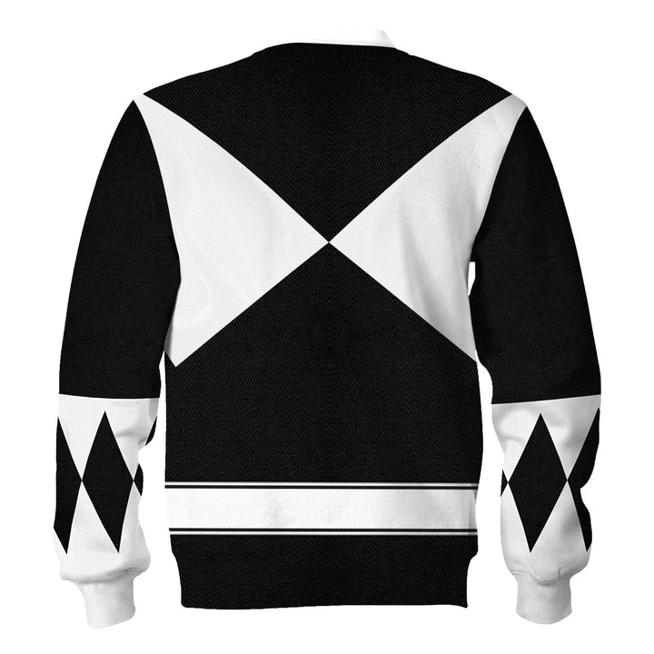 CustomsPig Black Ranger Mighty Morphin Costumes Hoodie Sweatshirt T-shirt Tracksuit