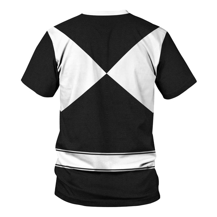 CustomsPig Black Ranger Mighty Morphin Costumes Hoodie Sweatshirt T-shirt Tracksuit