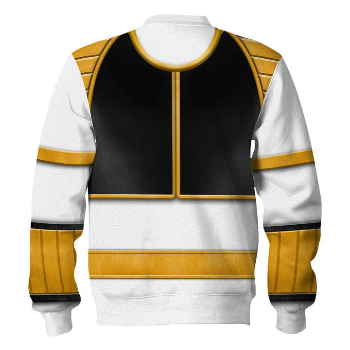 CustomsPig White Ranger Mighty Morphin Costumes Hoodie Sweatshirt T-shirt Tracksuit