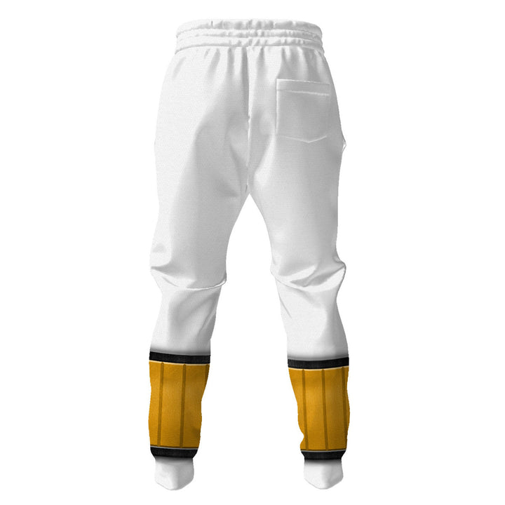 CustomsPig White Ranger Mighty Morphin Costumes Hoodie Sweatshirt T-shirt Tracksuit