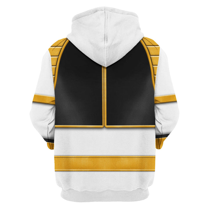 CustomsPig White Ranger Mighty Morphin Costumes Hoodie Sweatshirt T-shirt Tracksuit