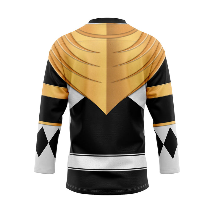 HumansBold Black Ranger Dragon Shield Hockey Jersey
