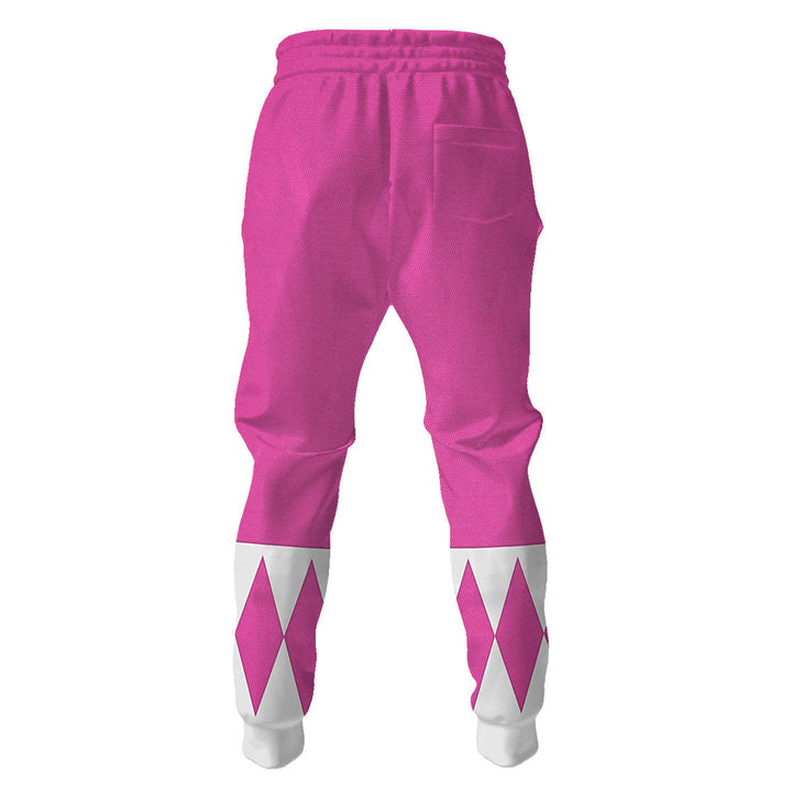 HumansBold Pink Ranger Mighty Morphin Hockey Jersey