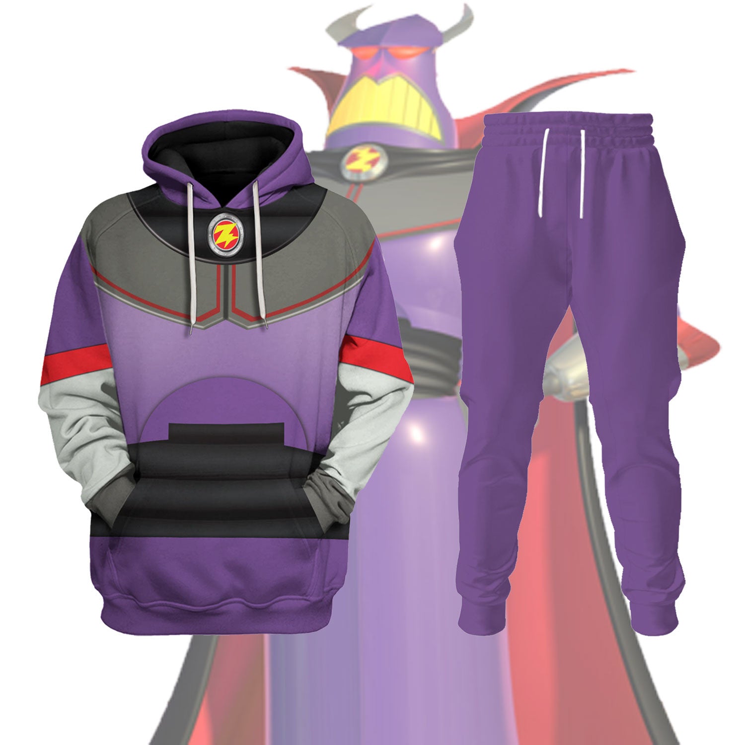 CustomsPig Zurg Toy Story Costumes Hoodie Sweatshirt T-Shirt Tracksuit