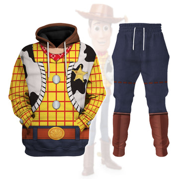 CustomsPig Woodie Toy Story Costumes Hoodie Sweatshirt T-Shirt Tracksuit