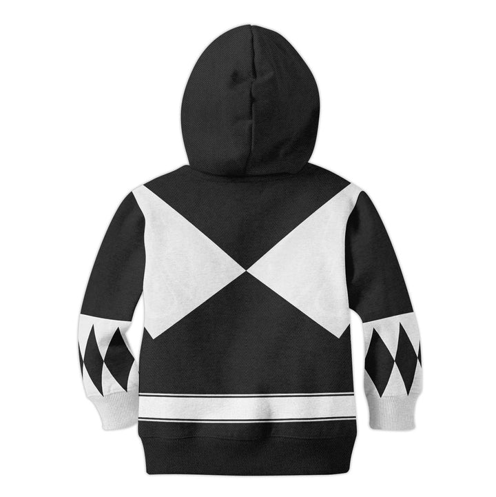 CustomsPig Black Ranger Mighty Morphin Costumes Hoodie Sweatshirt T-shirt Kid Tops