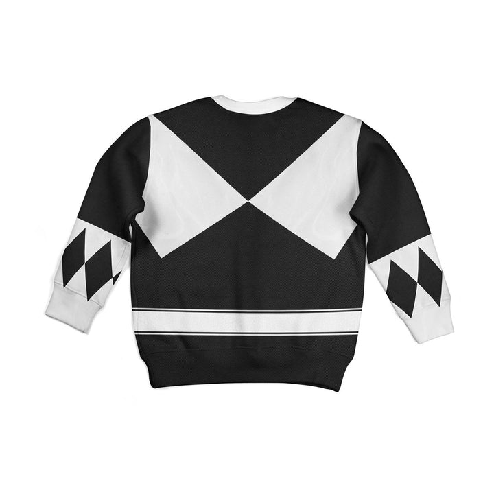CustomsPig Black Ranger Mighty Morphin Costumes Hoodie Sweatshirt T-shirt Kid Tops