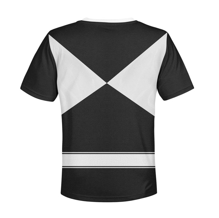CustomsPig Black Ranger Mighty Morphin Costumes Hoodie Sweatshirt T-shirt Kid Tops