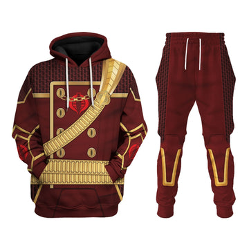CustomsPig Cobra Commander Burgundy Color Costumes Hoodie Sweatshirt T-Shirt Tracksuit