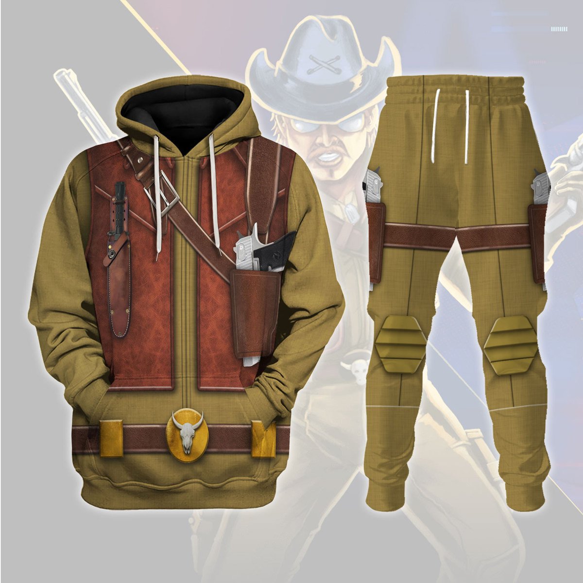 CustomsPig Wild Bill Costumes Hoodie Sweatshirt T-Shirt Tracksuit