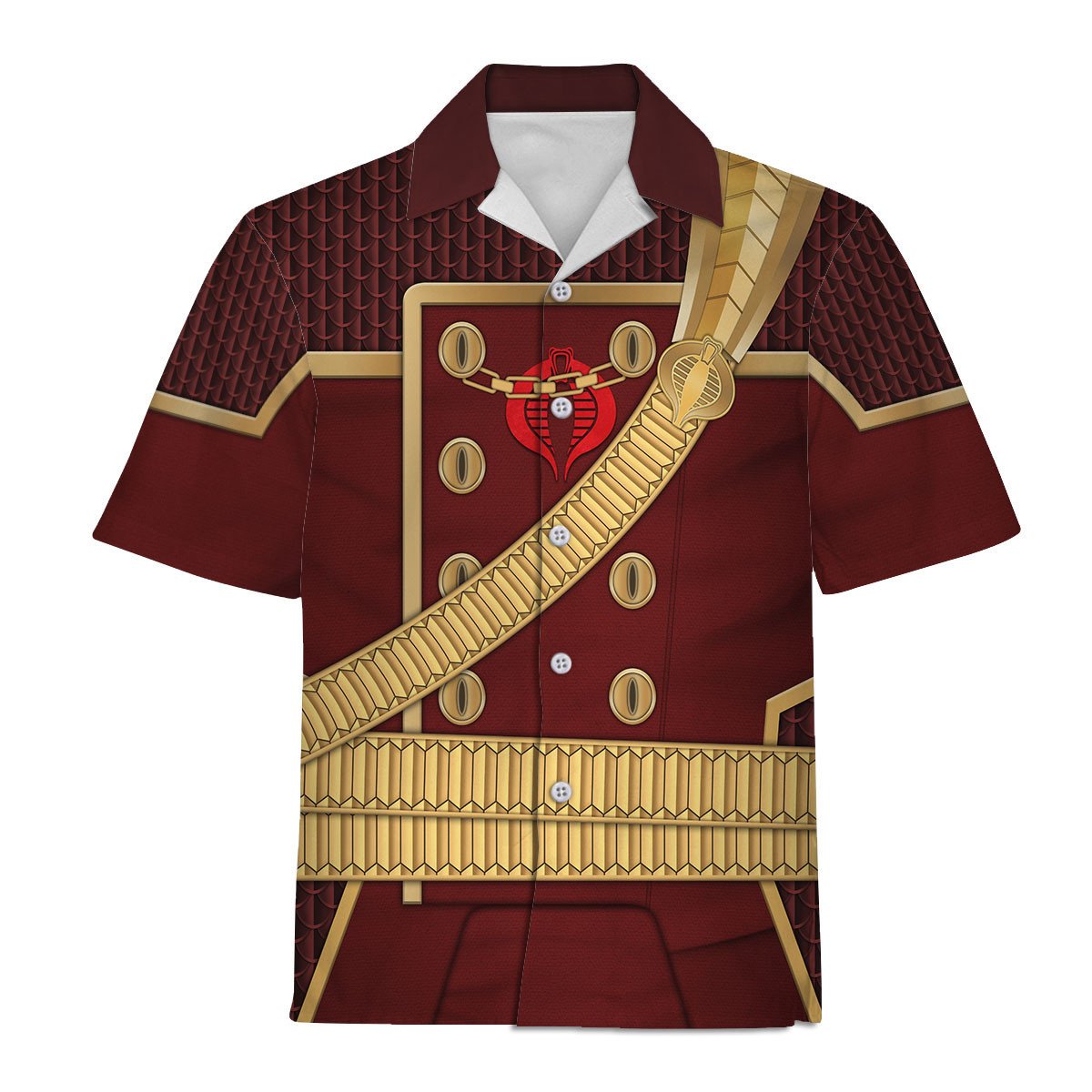 CustomsPig Cobra Commander Burgundy Color Costumes Hoodie Sweatshirt T-Shirt Tracksuit