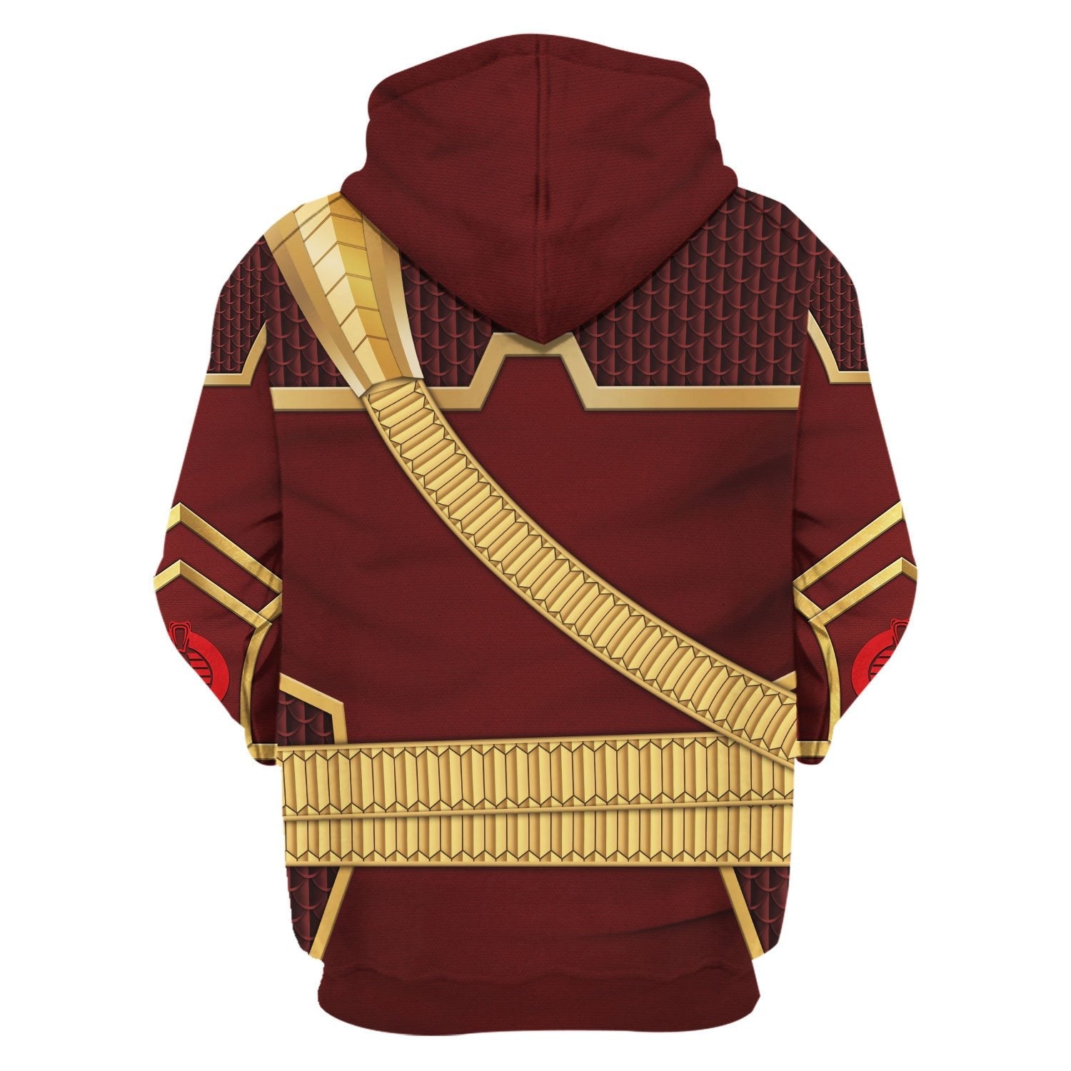 CustomsPig Cobra Commander Burgundy Color Costumes Hoodie Sweatshirt T-Shirt Tracksuit
