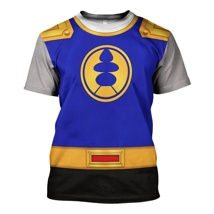 CustomsPig Power Rangers Ninja Storm Navy Thunder Ranger Costumes Hoodie Sweatshirt T-shirt Tracksuit