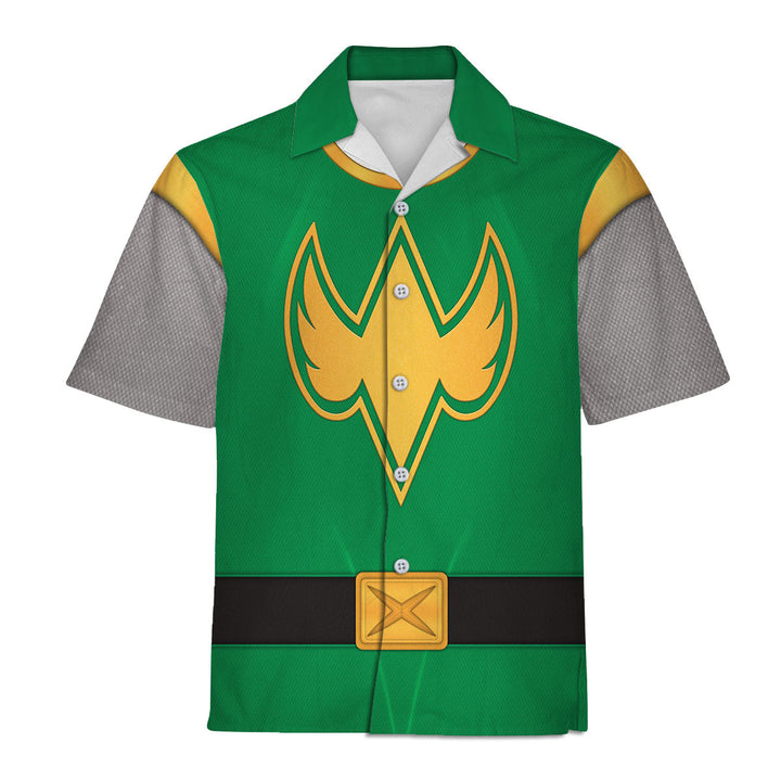 CustomsPig Power Rangers Ninja Storm Green Ranger Costumes Hoodie Sweatshirt T-shirt Tracksuit