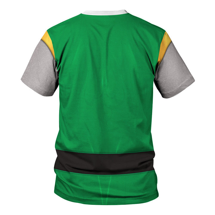 CustomsPig Power Rangers Ninja Storm Green Ranger Costumes Hoodie Sweatshirt T-shirt Tracksuit