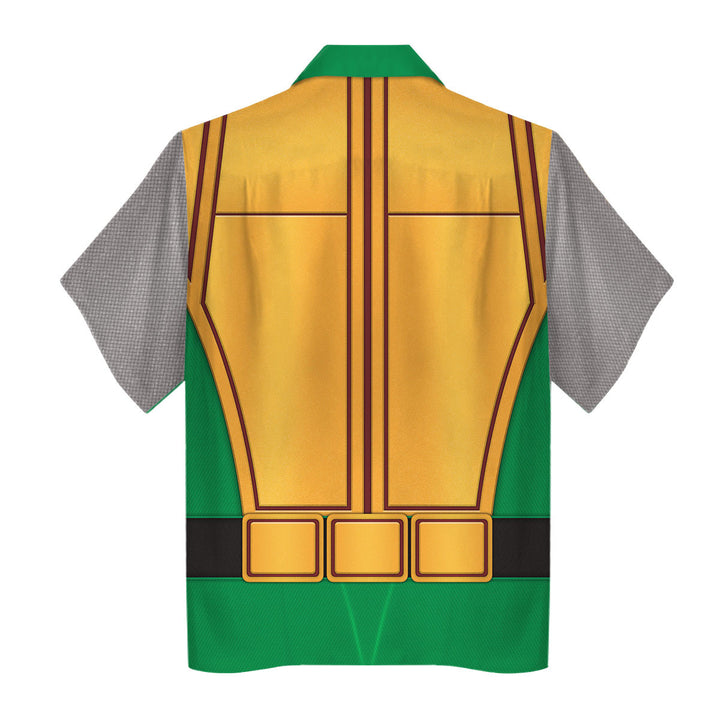 CustomsPig Power Rangers Ninja Storm Green Samurai Ranger Costumes Hoodie Sweatshirt T-shirt Tracksuit